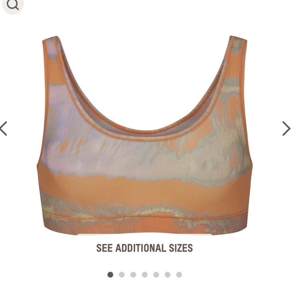 NWT sold out SKIMS tie dye jelly sheet bralette size L